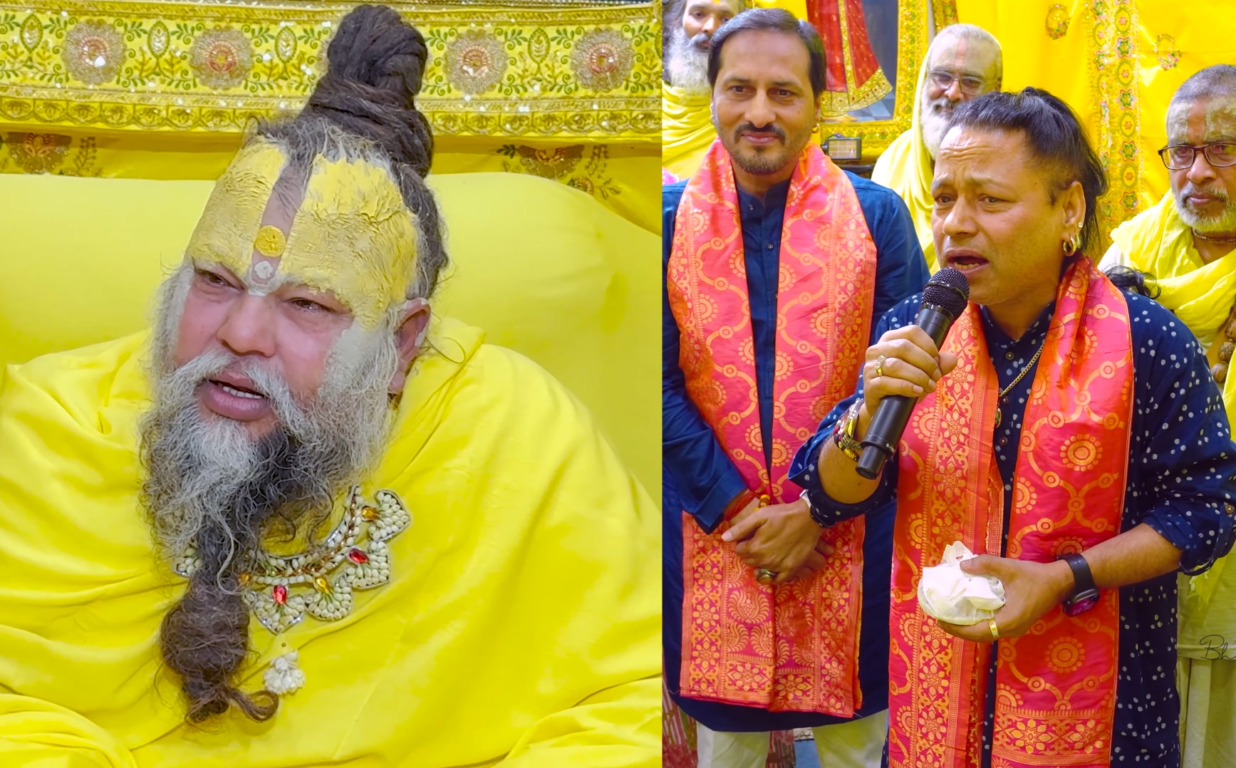 वृन्दावन पहुंचे गायक कैलाश खैर , संत प्रेमानंद महाराज से की मुलाकात।